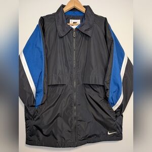 Nike Windbreaker in Black and Pepsi Blue